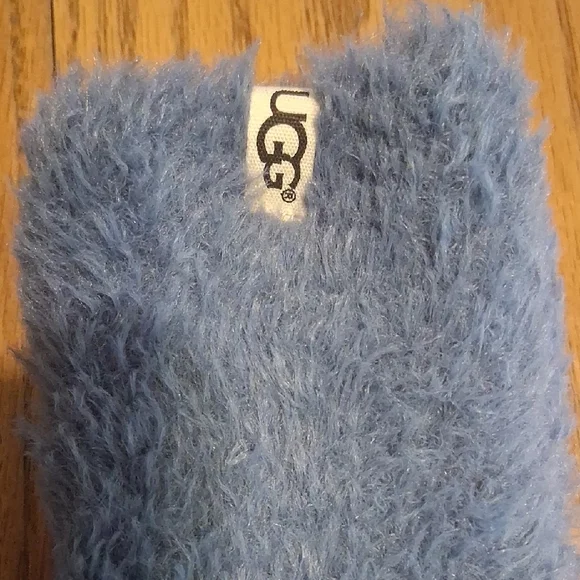 UGG Teddi Cozy Crew Sock, Blue NWOT - Picture 2 of 5